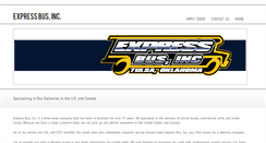 Desktop Screenshot of expressbusinc.com